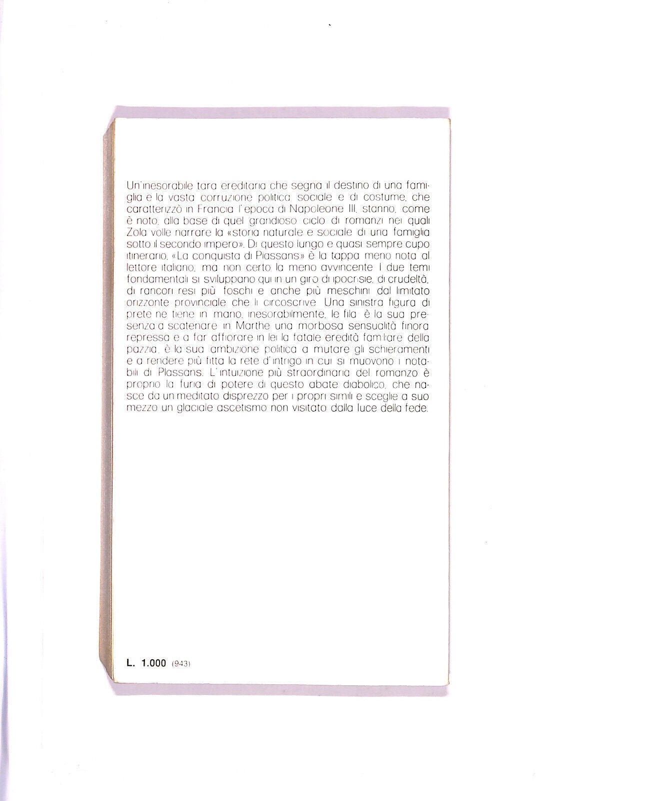 EBOND La Conquista Di Plassans Libro LI005415