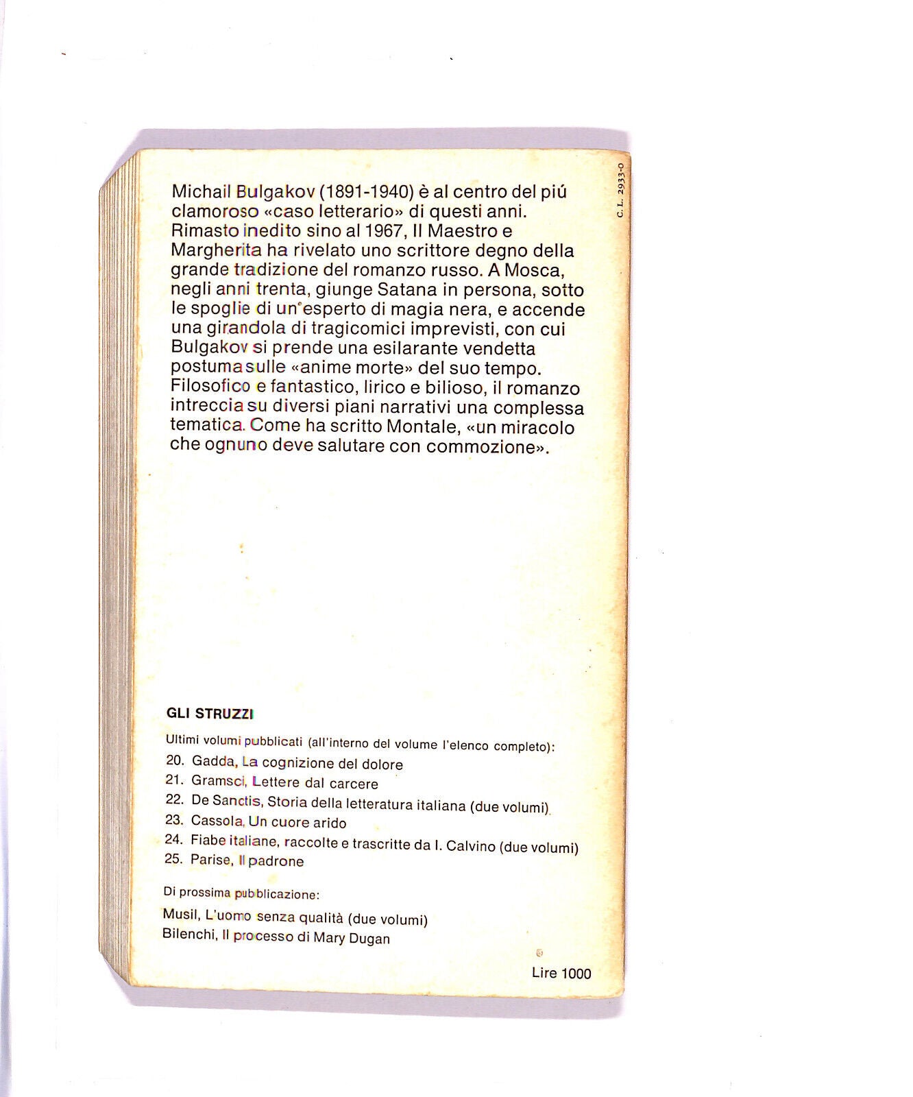 EBOND Il Maestro e Margherita Libro LI005459