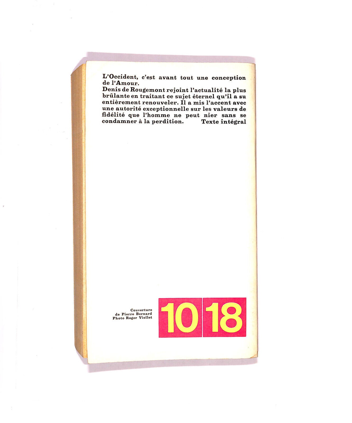 EBOND L'amour Et L'ocident Libro LI005669
