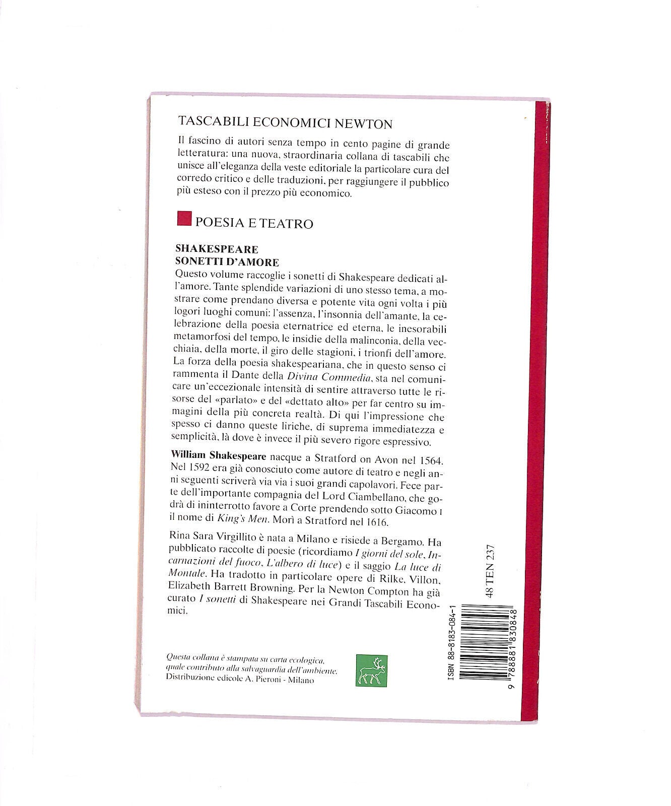 EBOND Sonetti D'amore Libro LI005905