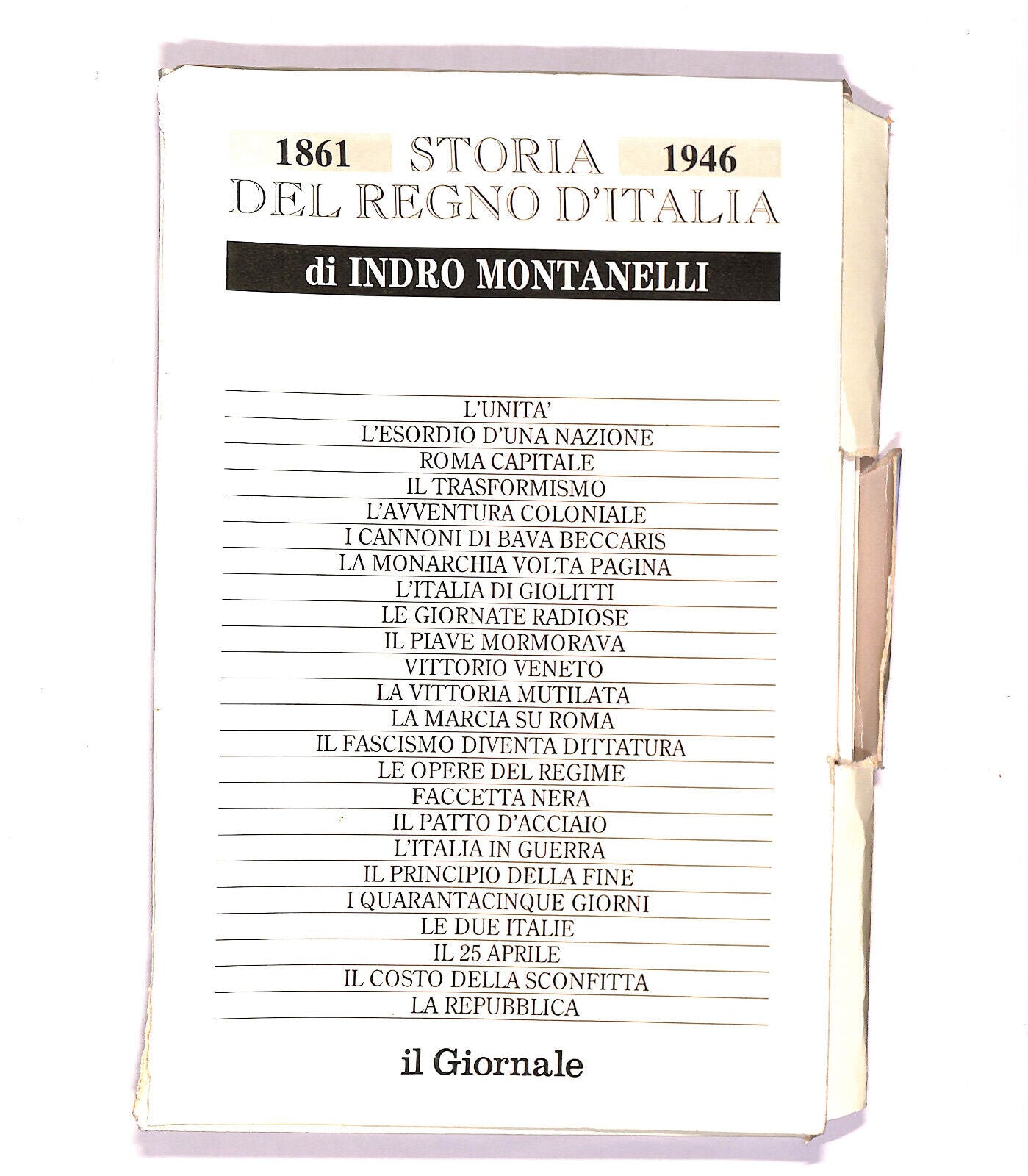 EBOND Storia Del Regno D'italia Libro LI006203