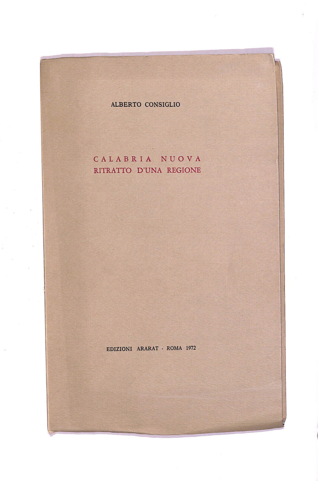 EBOND Calabria Nuova Ritratto D'una Ragione Libro LI006554
