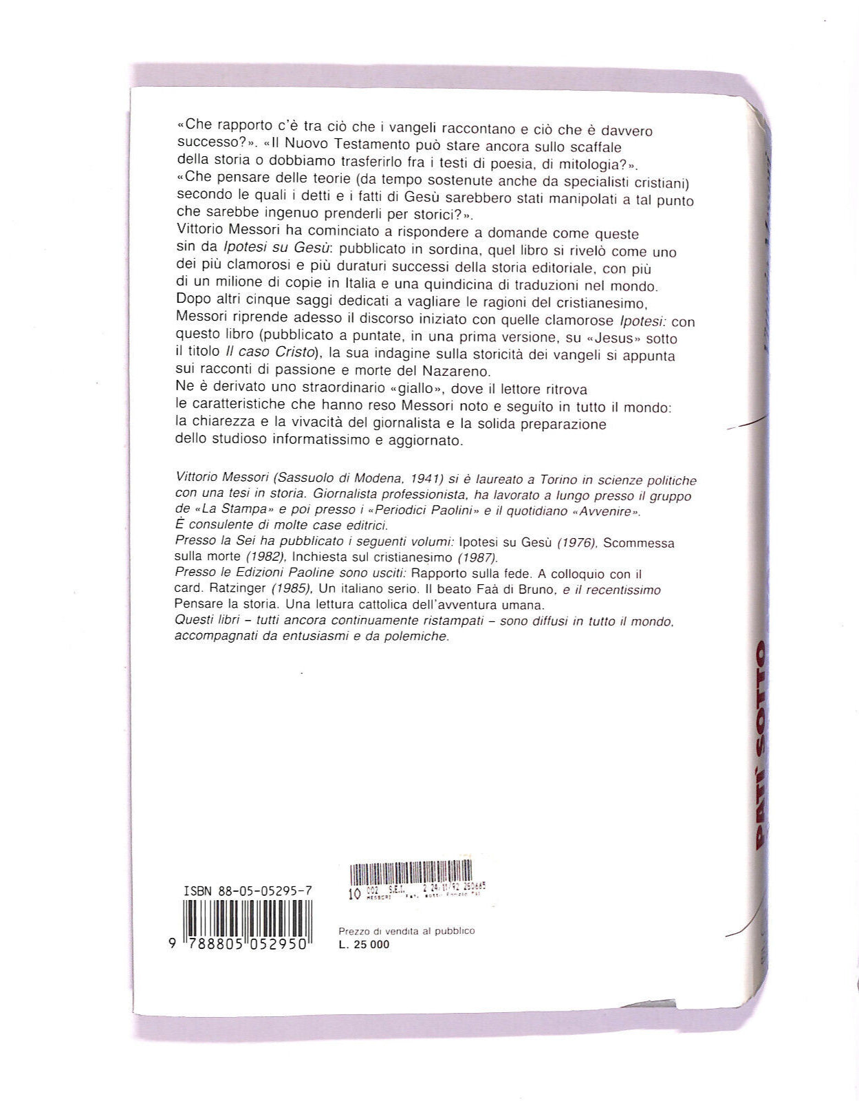 EBOND Pati Sotto Ponzio Pilato? Libro LI006557