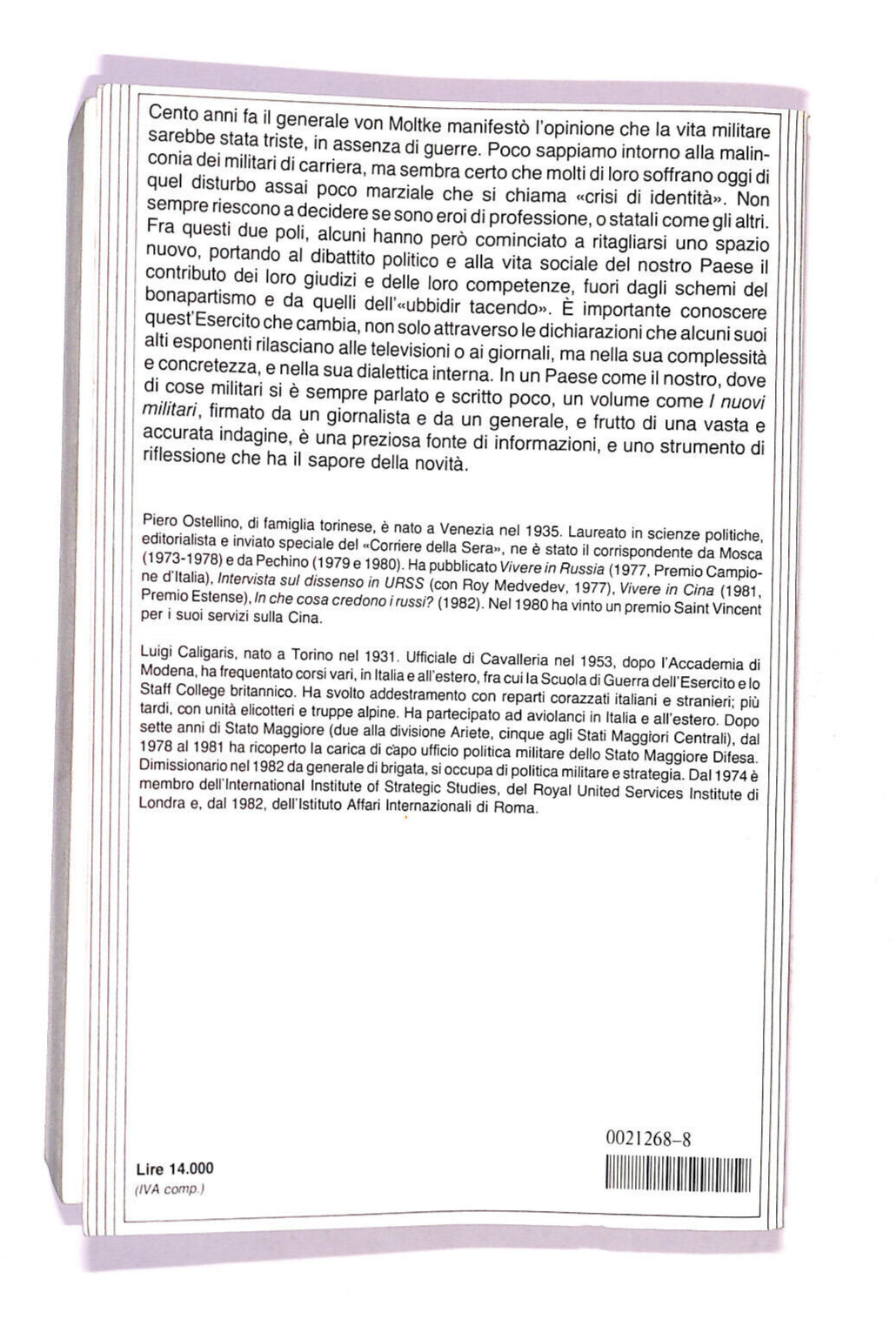 EBOND I Nuovi Militari Una Radiografia Delle Forze Italiane Libro LI006613