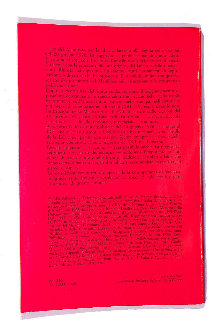 EBOND Un Manifesto Per La Liberta Libro LI006714