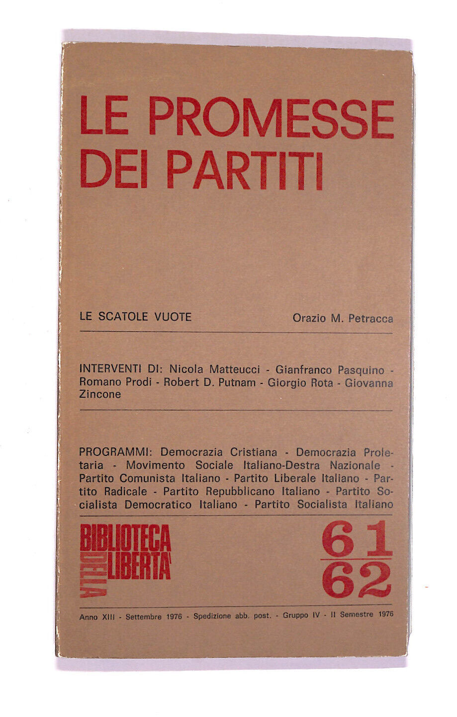 EBOND Le Promesse Dei Partiti Libro LI006852