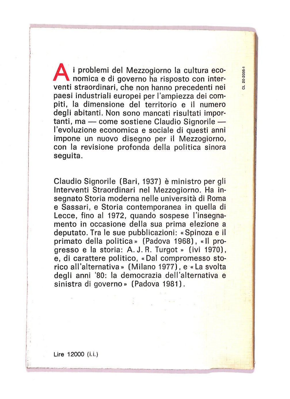 EBOND Il Nuovo Mezzogiorno e L'economia Nazionale Libro LI006950