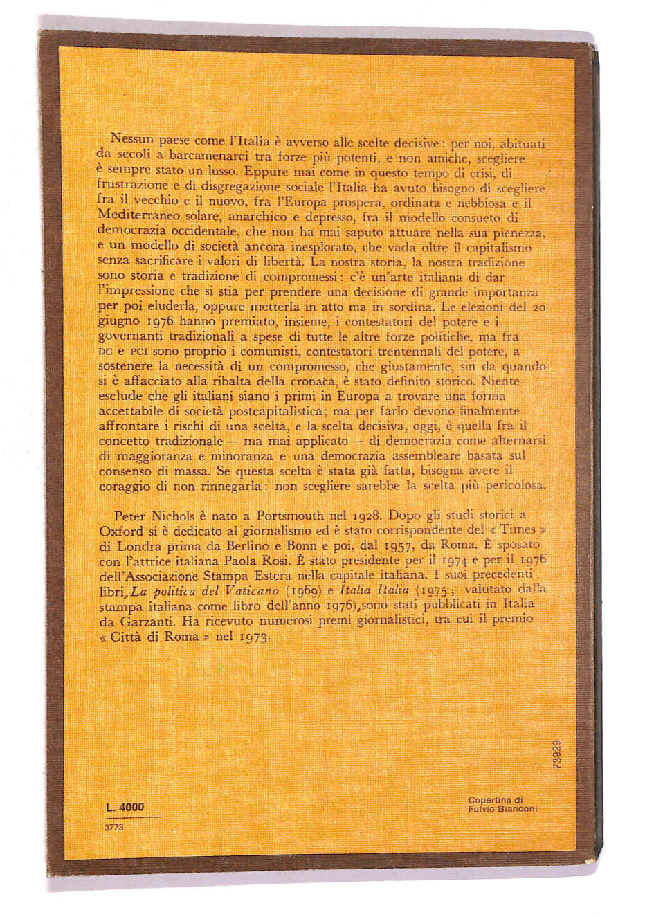 EBOND La Scelta Italiana Libro LI007454