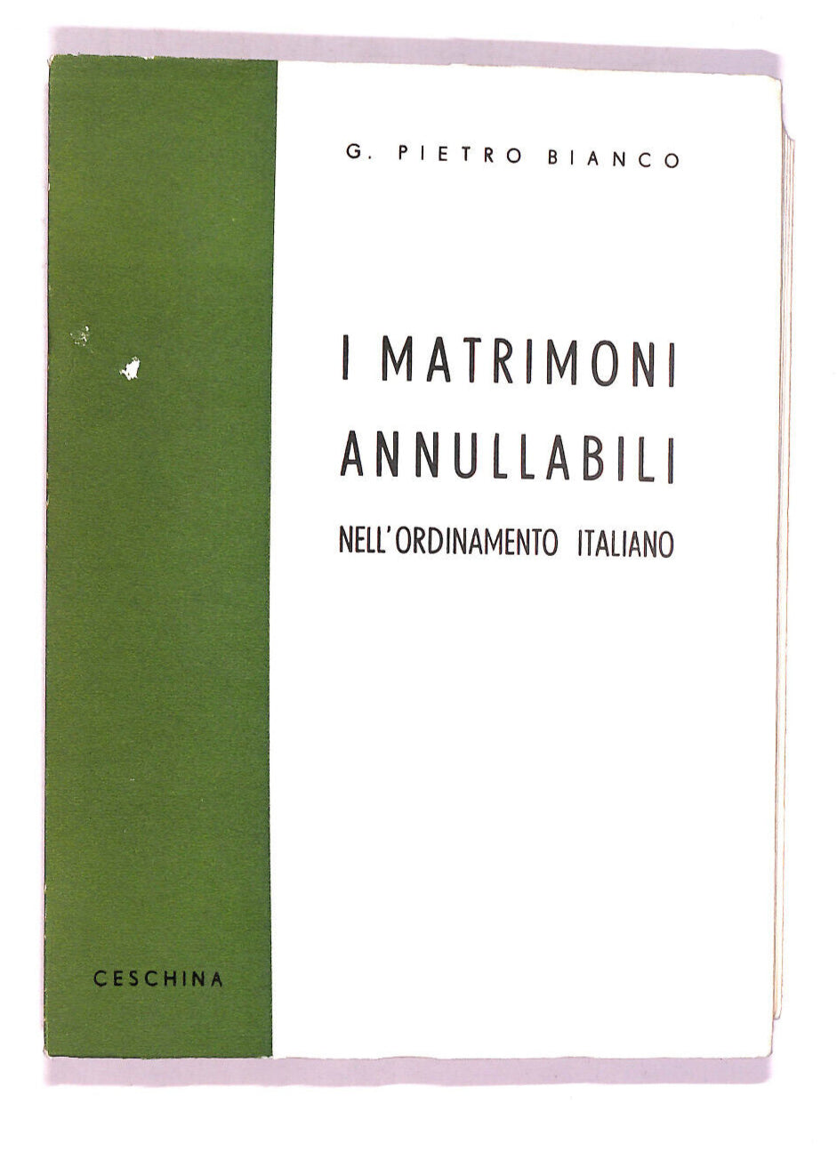 EBOND I Matrimoni Annullabili Nell'ordinamento Italiano Libro LI007512