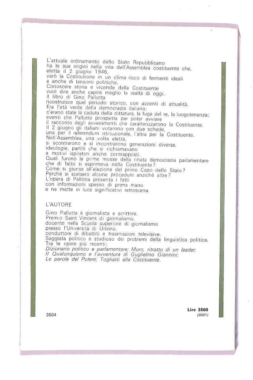 EBOND La Costituzione Repubblicana 1946 1947 Libro LI007564