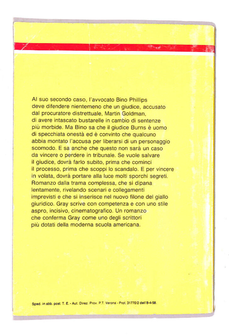 EBOND Il Giallo Mondadori n 2230 Giudice Sotto Accusa Libro LI007766
