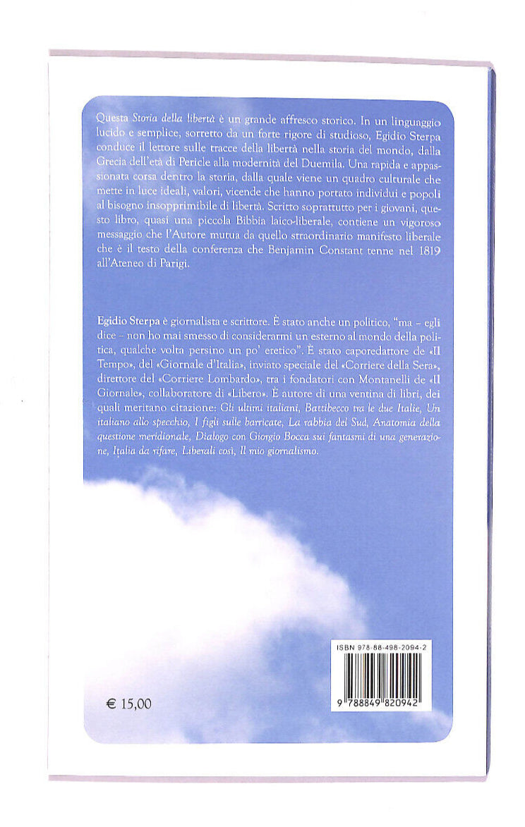 EBOND Storia Della Liberta Libro LI007905