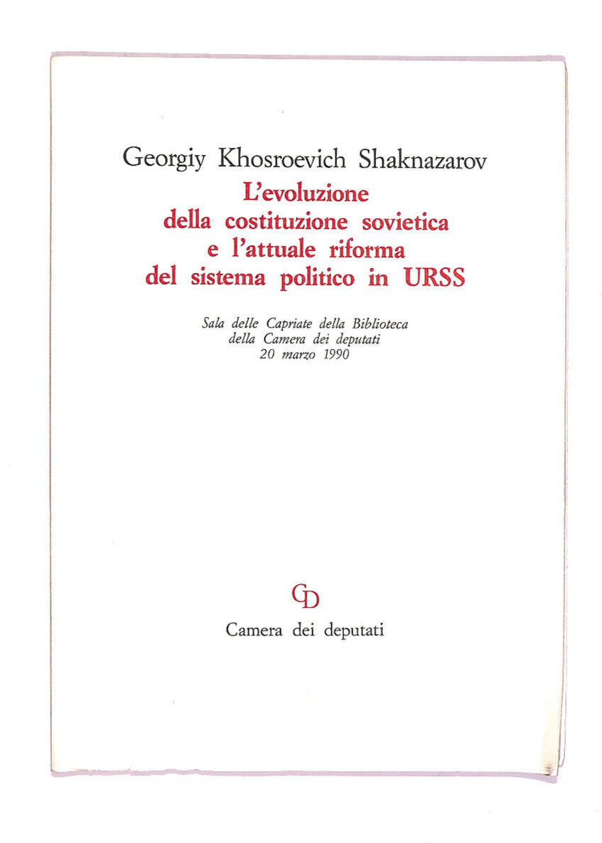 EBOND L'evoluzione Della Costituzione Sovietica Libro LI008012