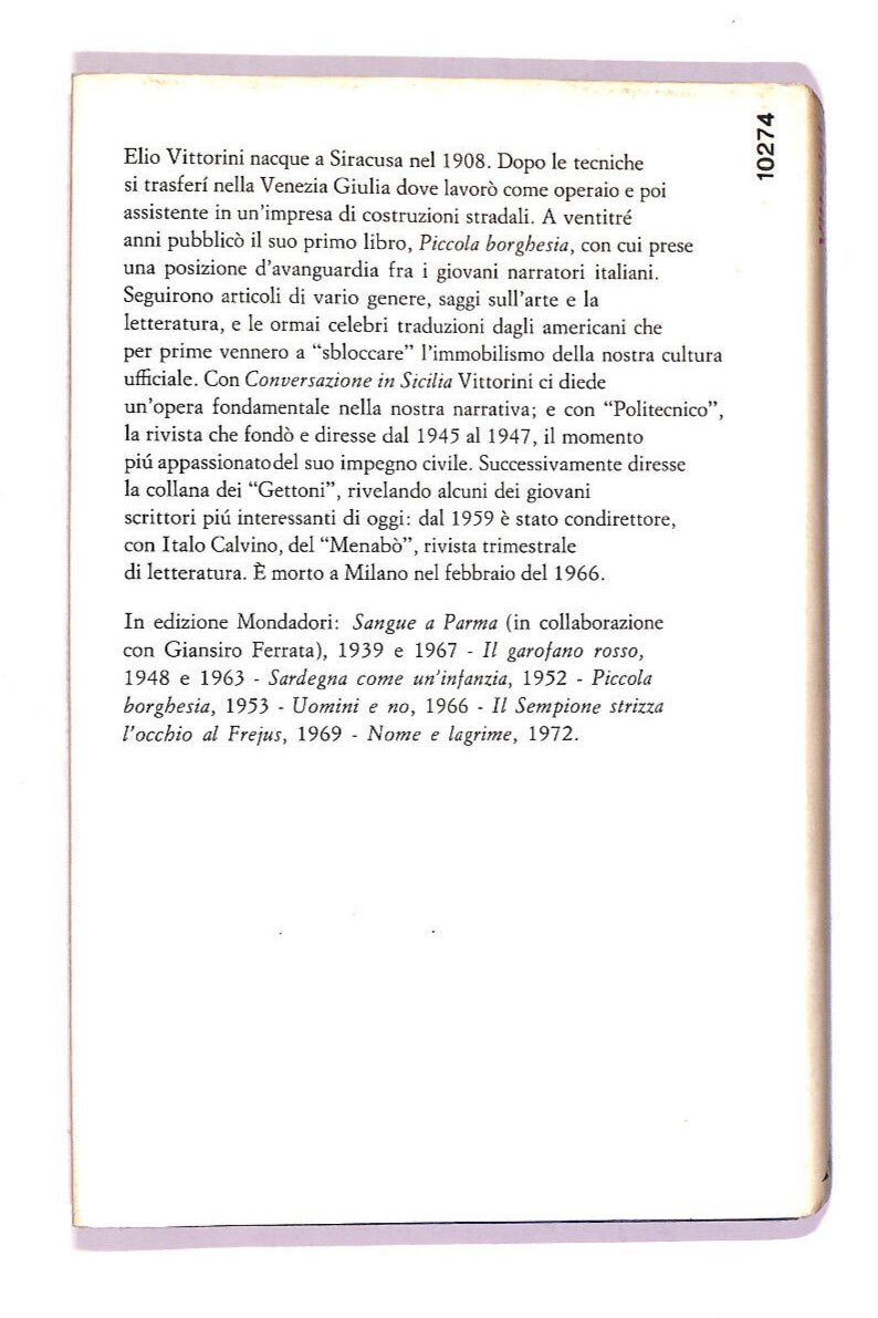 EBOND Piccola Borghesia Libro LI008015
