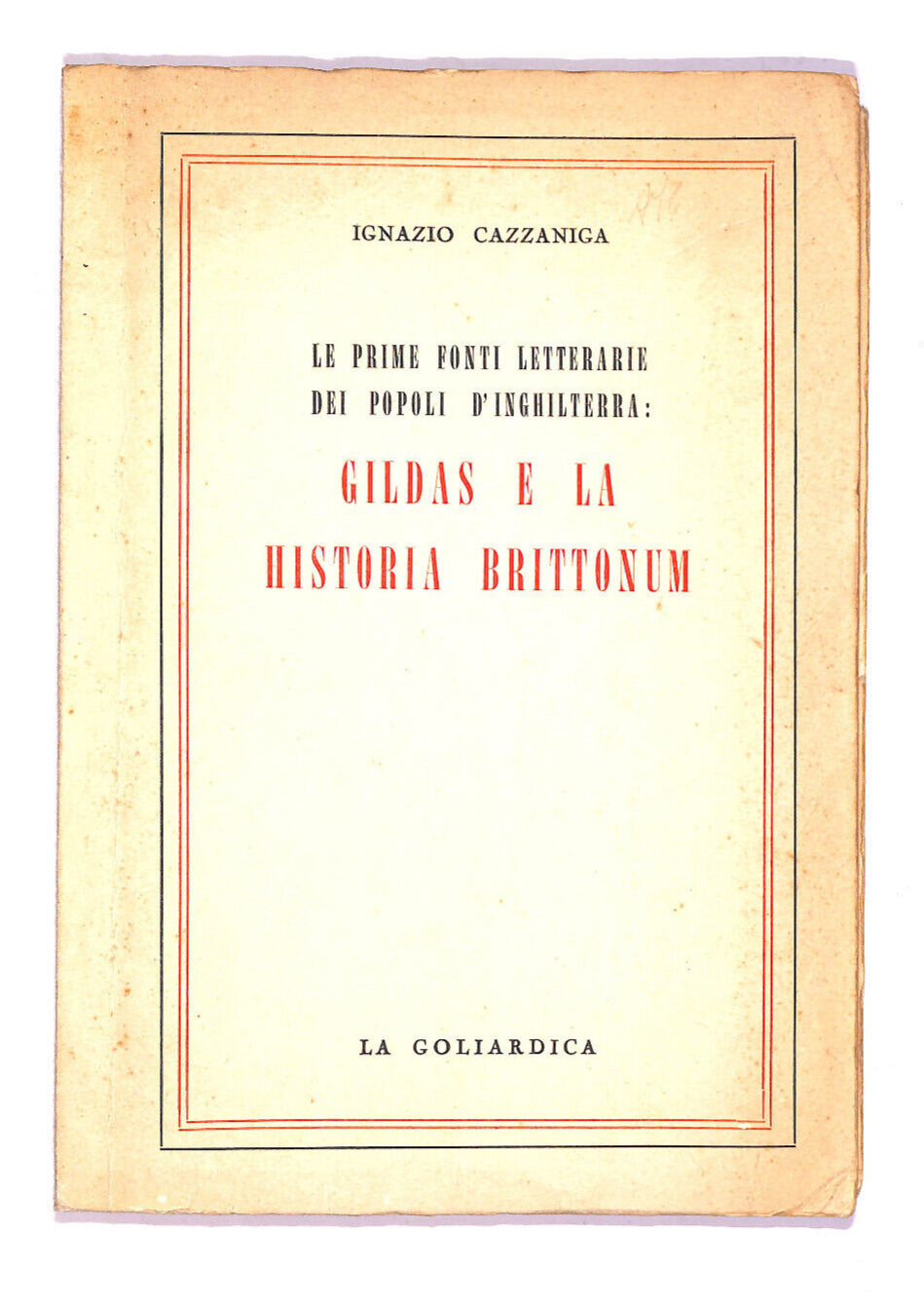 EBOND Gildas e La Historia Brittonum Libro LI008266