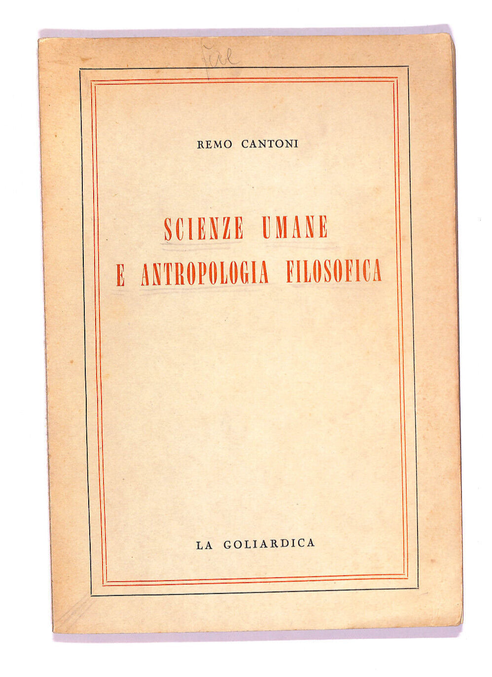 EBOND Scienze Umane e Antropologia Filosofica Libro LI008451