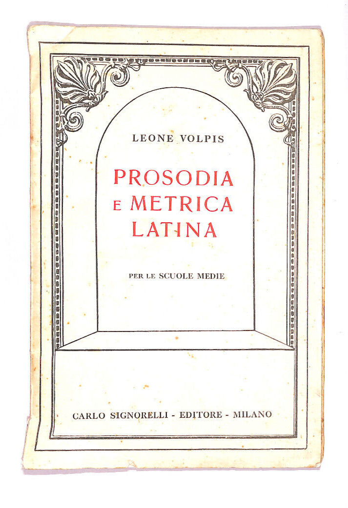 EBOND Prosodica e Metrica Latina Libro LI008950