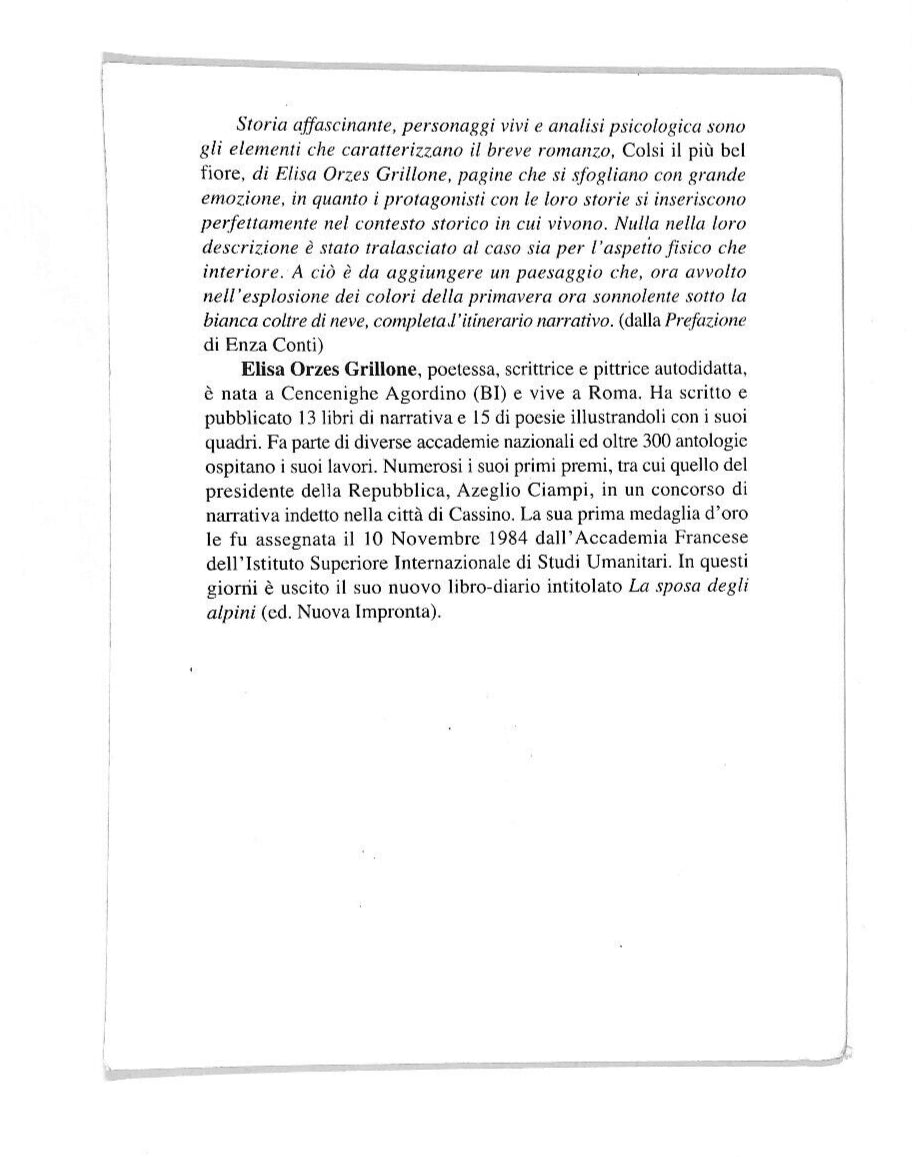 EBOND Colsi Il Piu Bel Fiore Libro LI009402