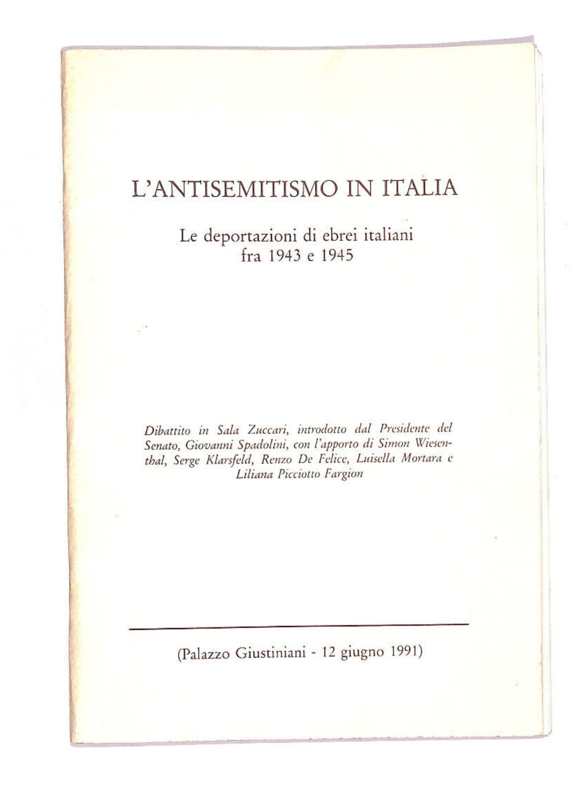 EBOND L'antisemitismo In Italia Libro LI009404