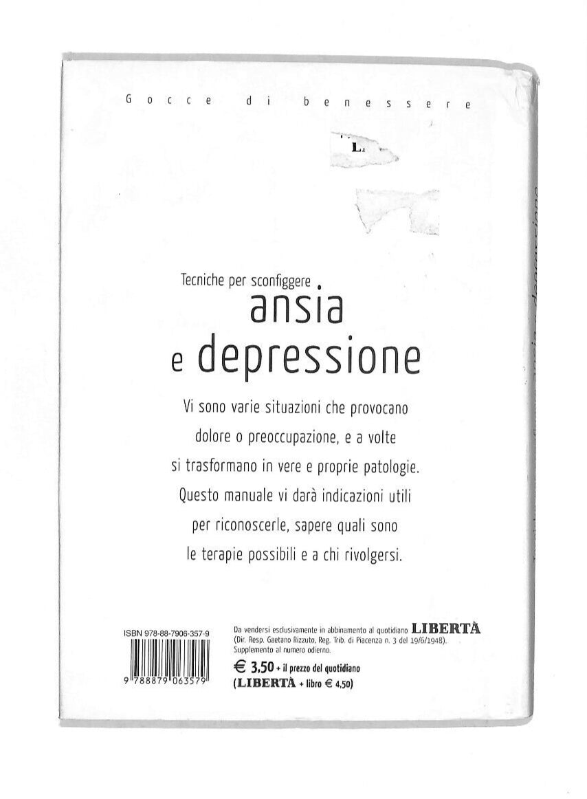 EBOND Tecniche Per Sconfiggere Ansia e Depressione Libro LI009855