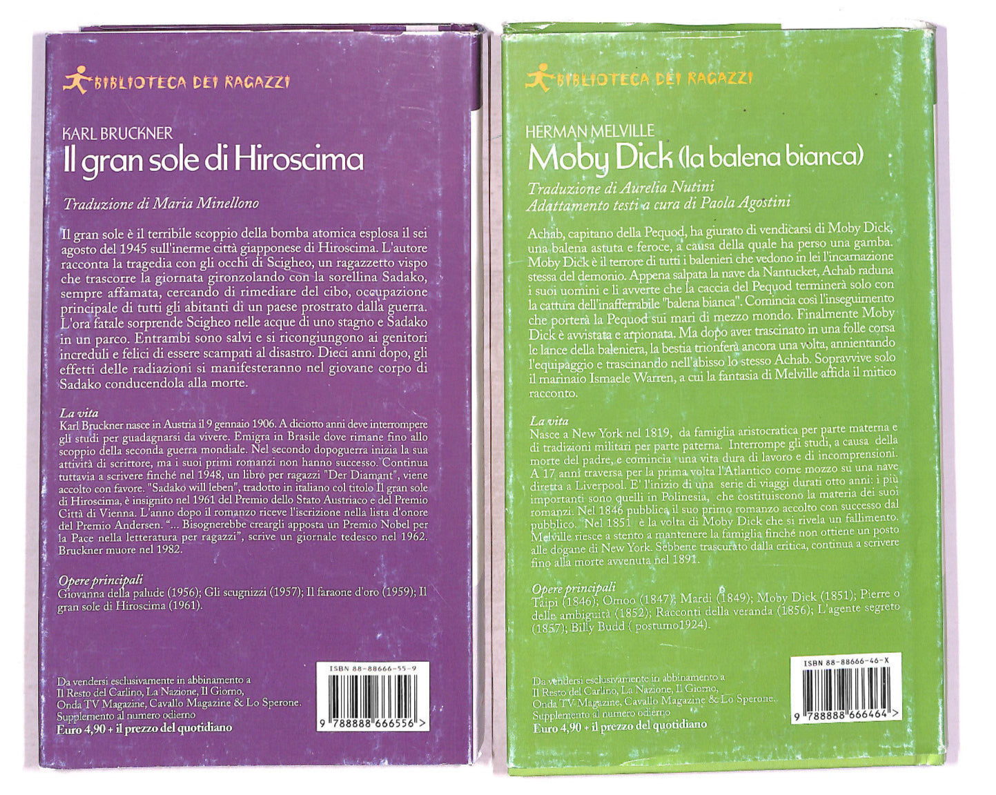 EBOND Lotto Il Gran Sole Di Hiroscima e Moby Dick Libro LI010506