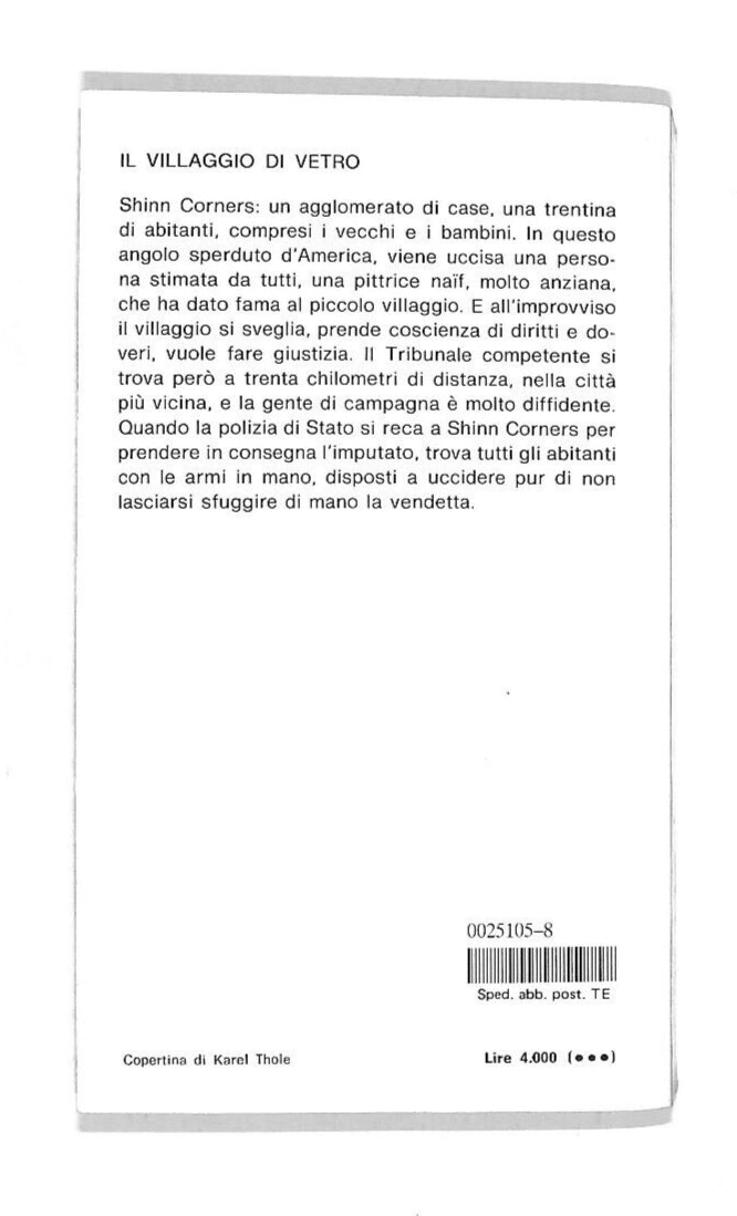 EBOND Il Villaggio Di Vetro Libro LI010512