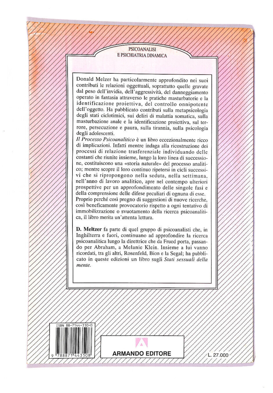 EBOND Il Processo Psicoanalitico Libro LI010602