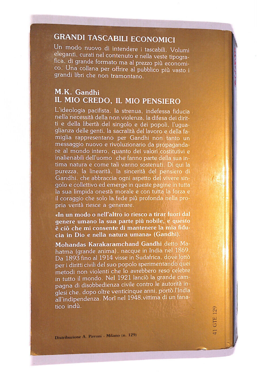 EBOND Gandhi Il Mio Credo, Il Mio Pensiero Libro LI010662