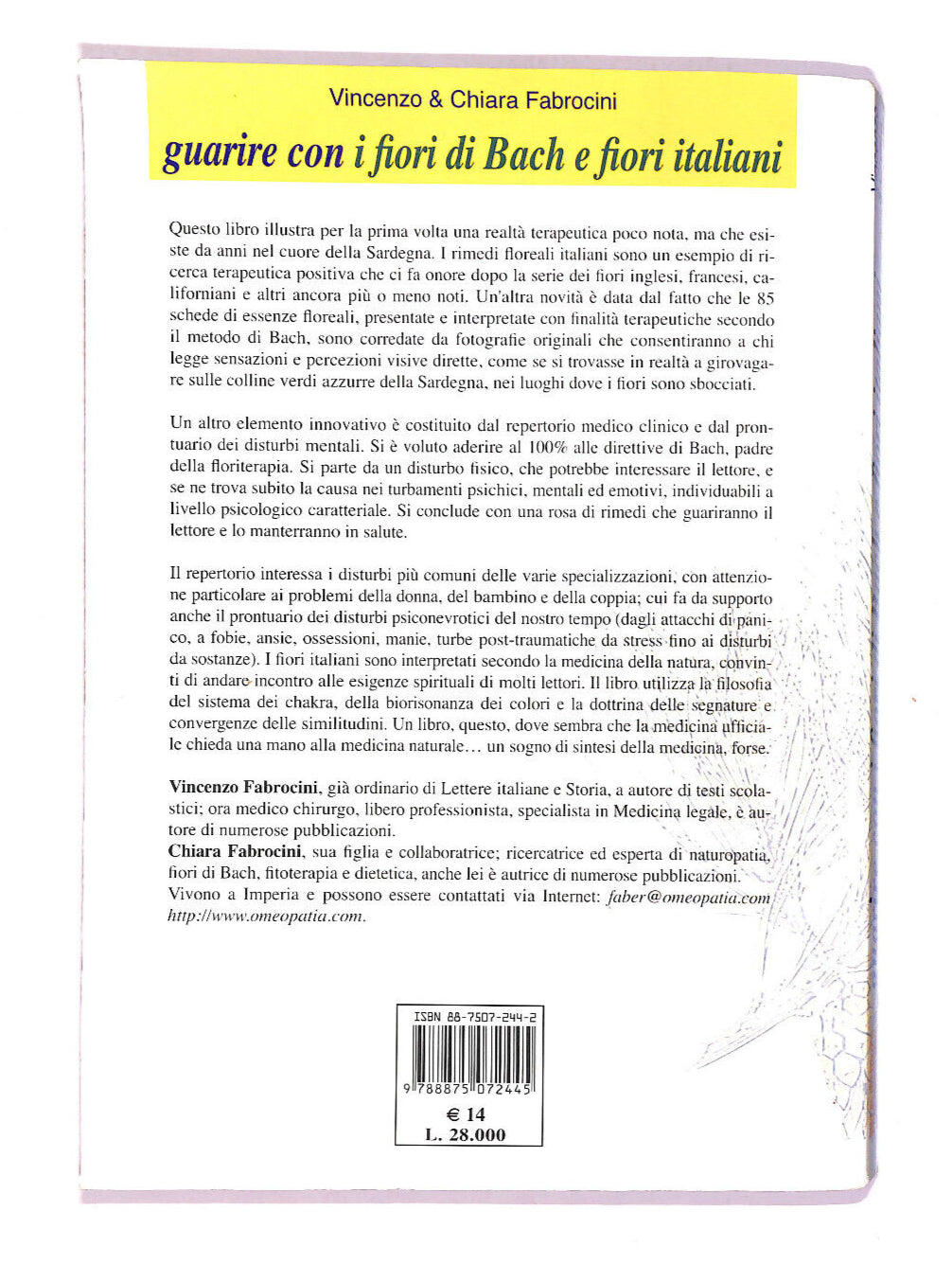 EBOND I Fiori Di Bach Italiani Libro LI011012