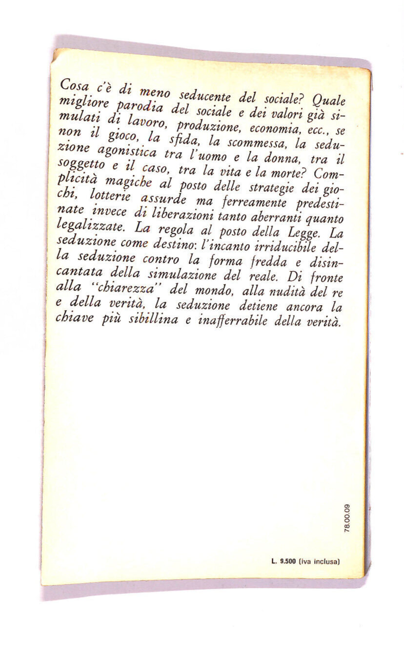 EBOND Della Seduzione Libro LI011054