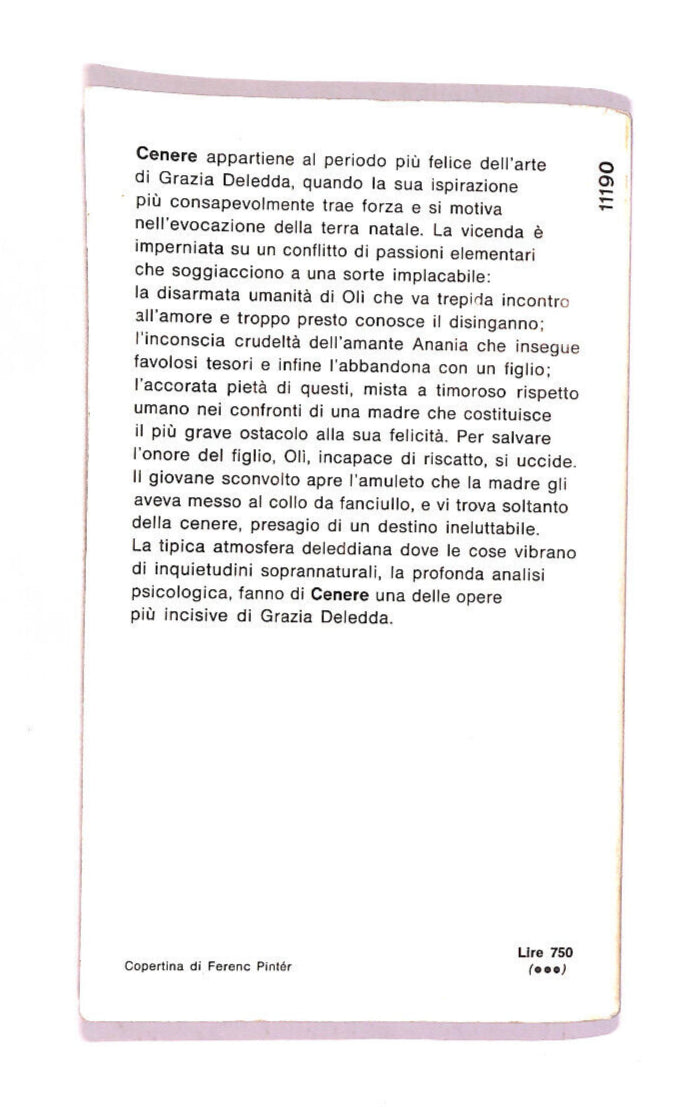 EBOND Cenere Libro LI011065