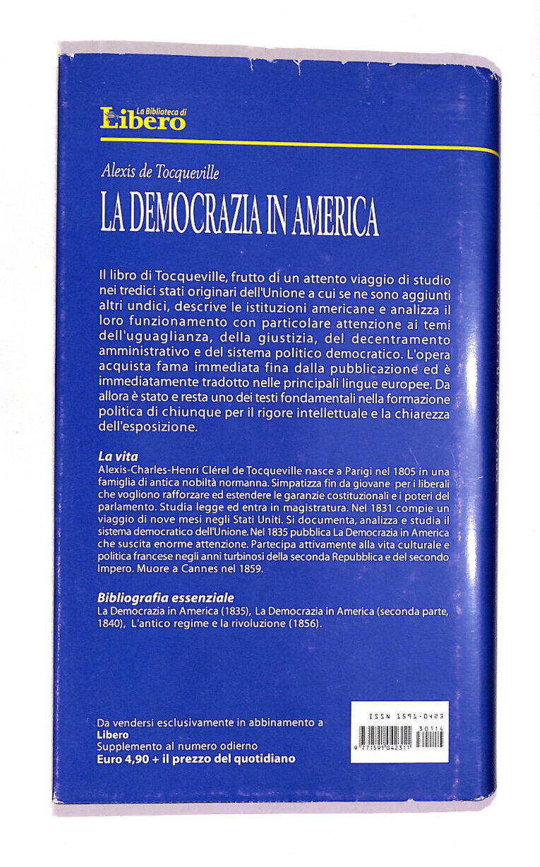 EBOND La Democrazia In America La Biblioteca Di Libero n 1 Libro LI011112