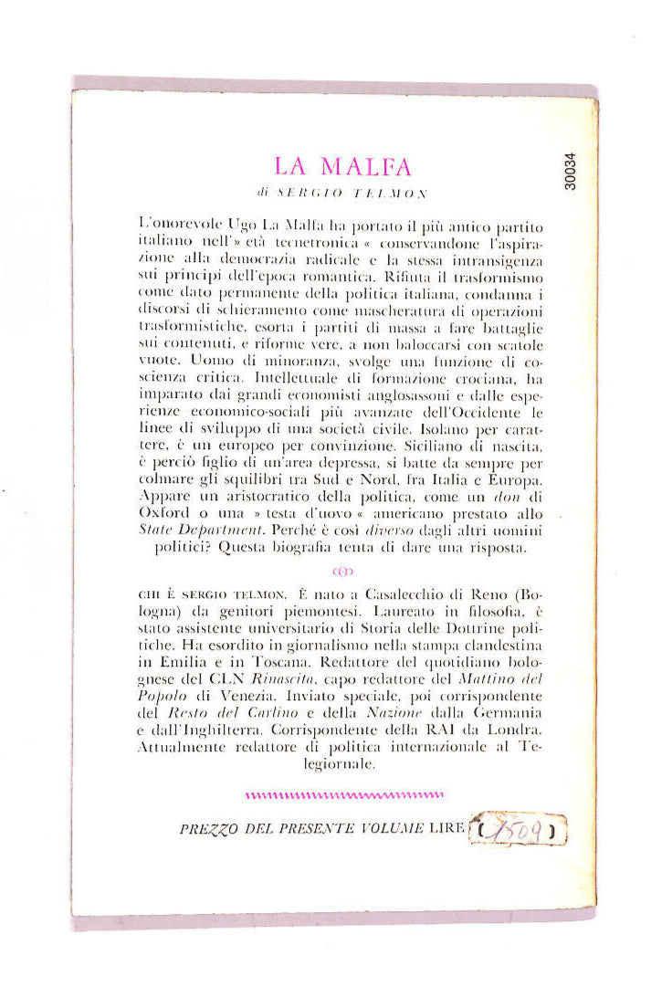 EBOND La Malfa Libro LI011968
