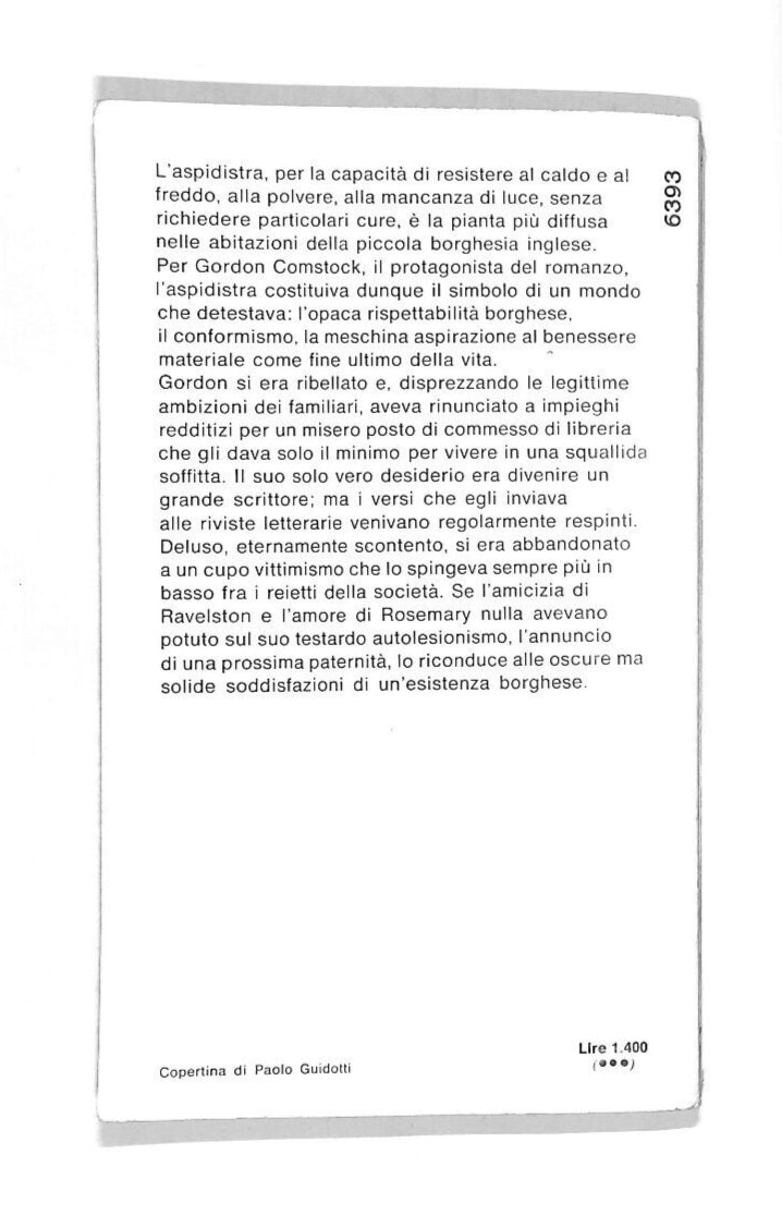 EBOND Fiorira L'aspidista Libro LI012108