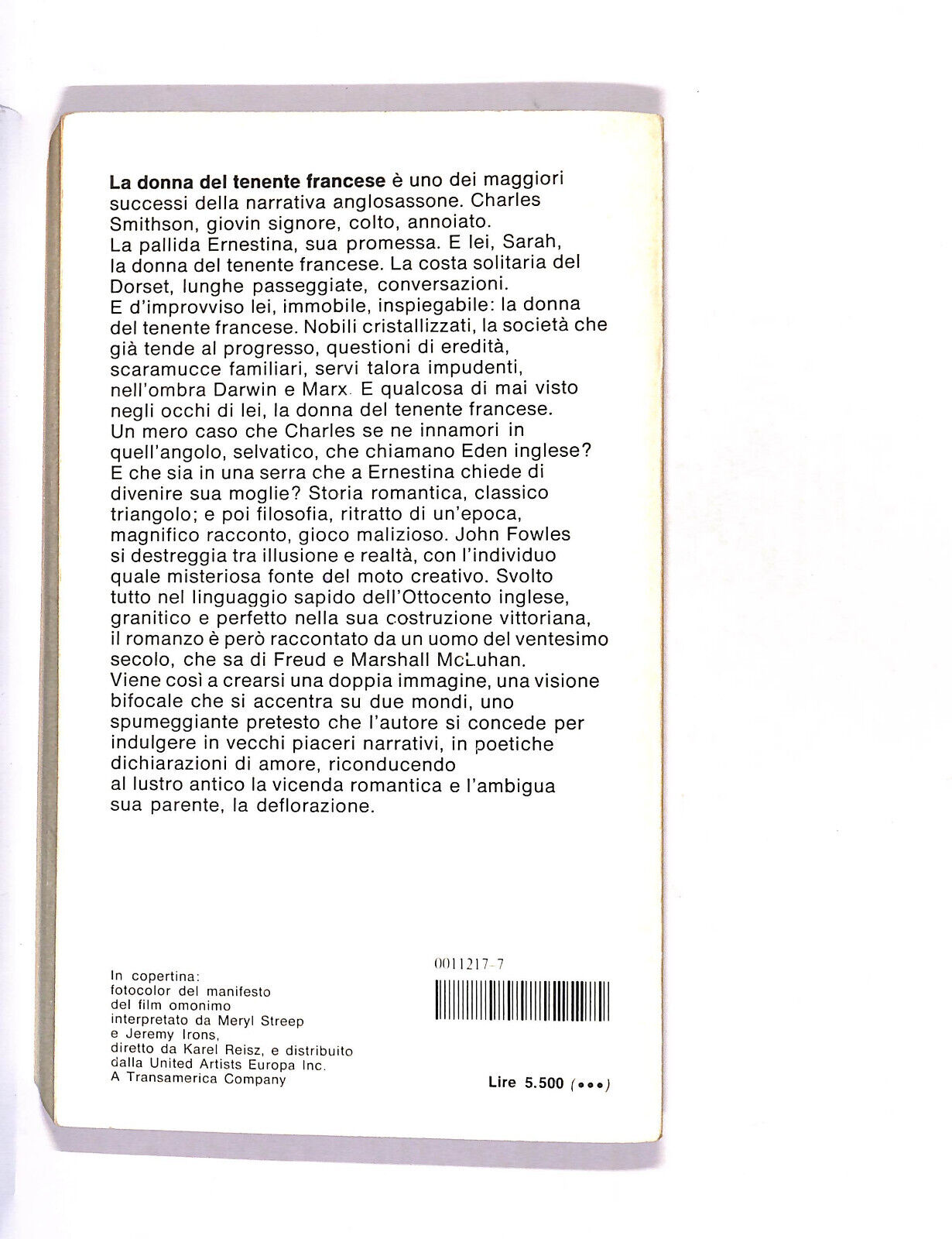 EBOND La Donna Del Tenente Francese Di John Fowles Libro LI012253