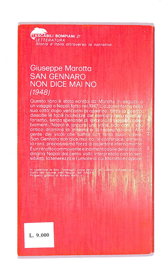 EBOND San Gennaro Non Dice Mai No Libro LI013010
