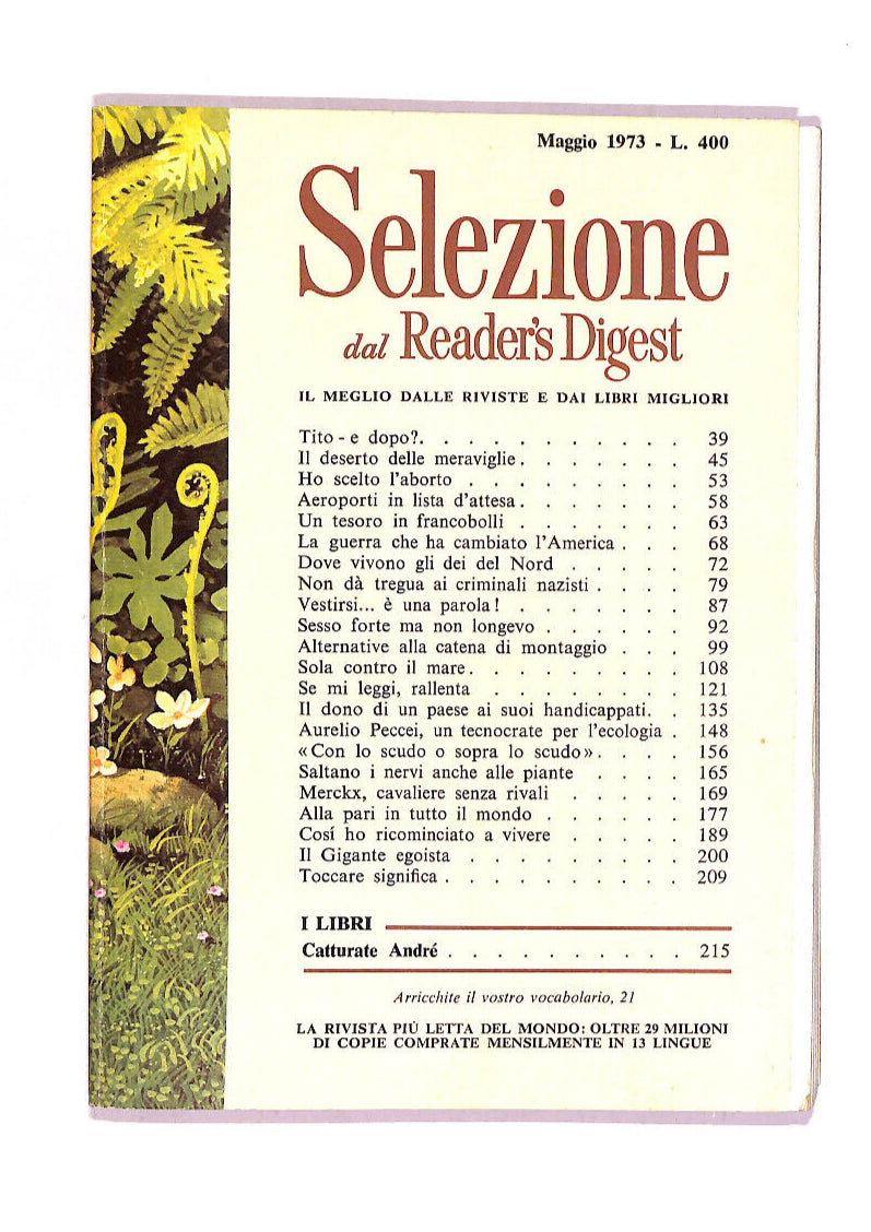 EBOND Selezione Dal Reader's Digest 1973 Libro LI013011