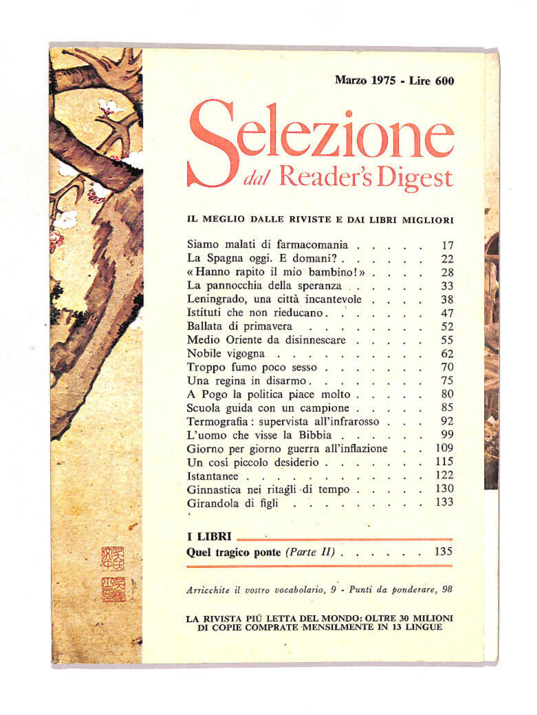 EBOND Selezione Del Reader's Digest 1975 Marzo Libro LI013351