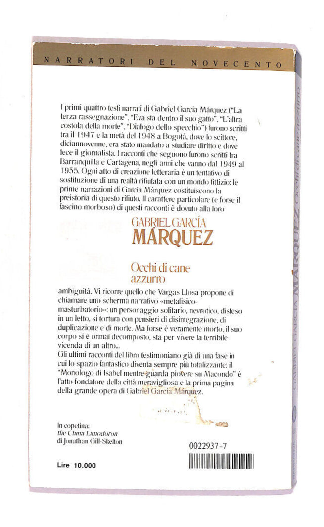 EBOND Occhi Di Carne Azzurro Libro LI013365