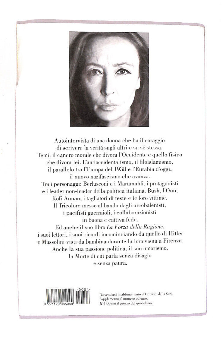 EBOND Oriana Fallaci Intervista Oriana Fallaci Libro LI013466