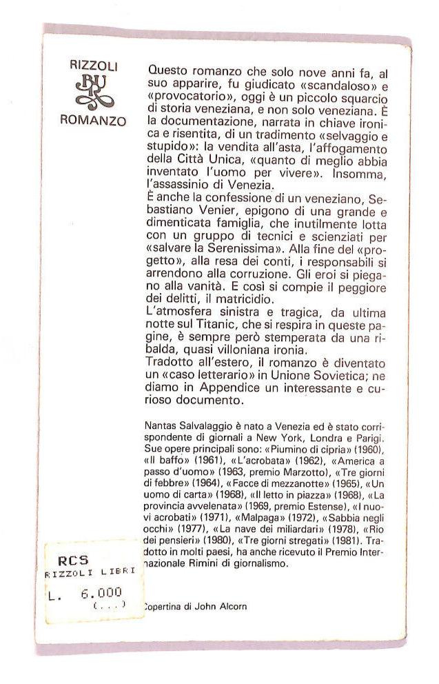 EBOND Il Campiello Sommerso Di Nantas Salvalaggio Libro LI013852