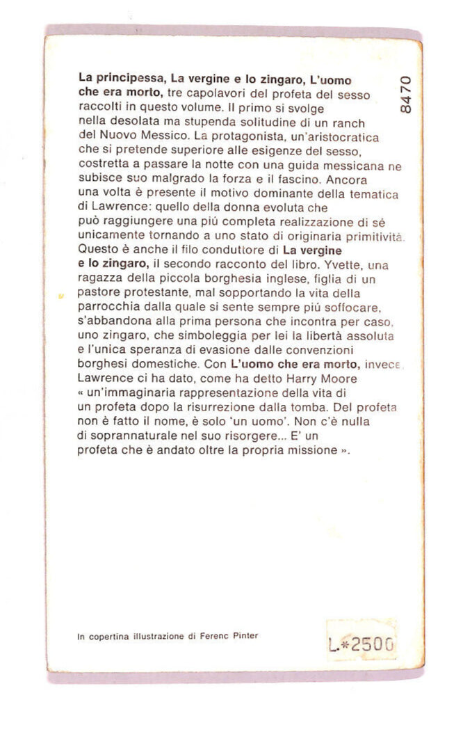 EBOND La Vergine e Lo Zingaro Di D.h Lawrence Libro LI013853