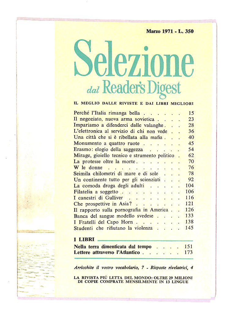 EBOND Selezione Del Reader's Digest 1971 Marzo Libro LI013861