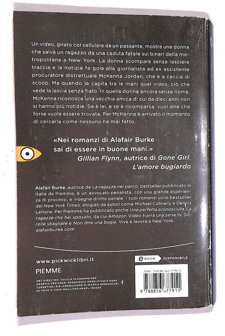 EBOND L'ultima Volta Che Ti Ho Vista Di Alafair Burke Libro LI013903