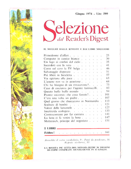 EBOND Selezione Del Reader's Digest 1974 Giugno Libro LI014063