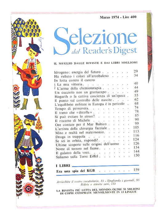 EBOND Selezione Del Reader's Digest 1974 Marzo Libro LI014066