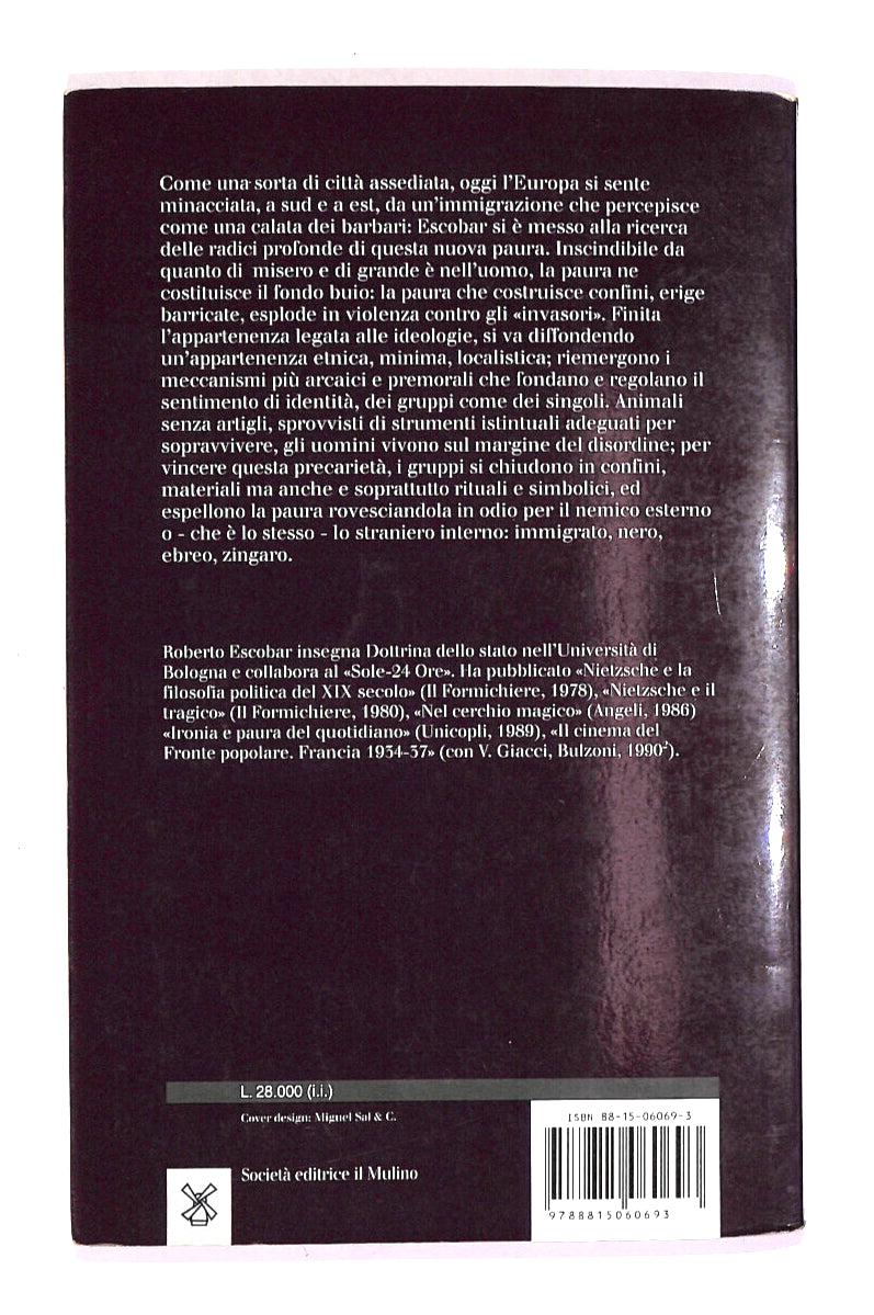 EBOND Metamorfosi Della Paura Libro LI014760