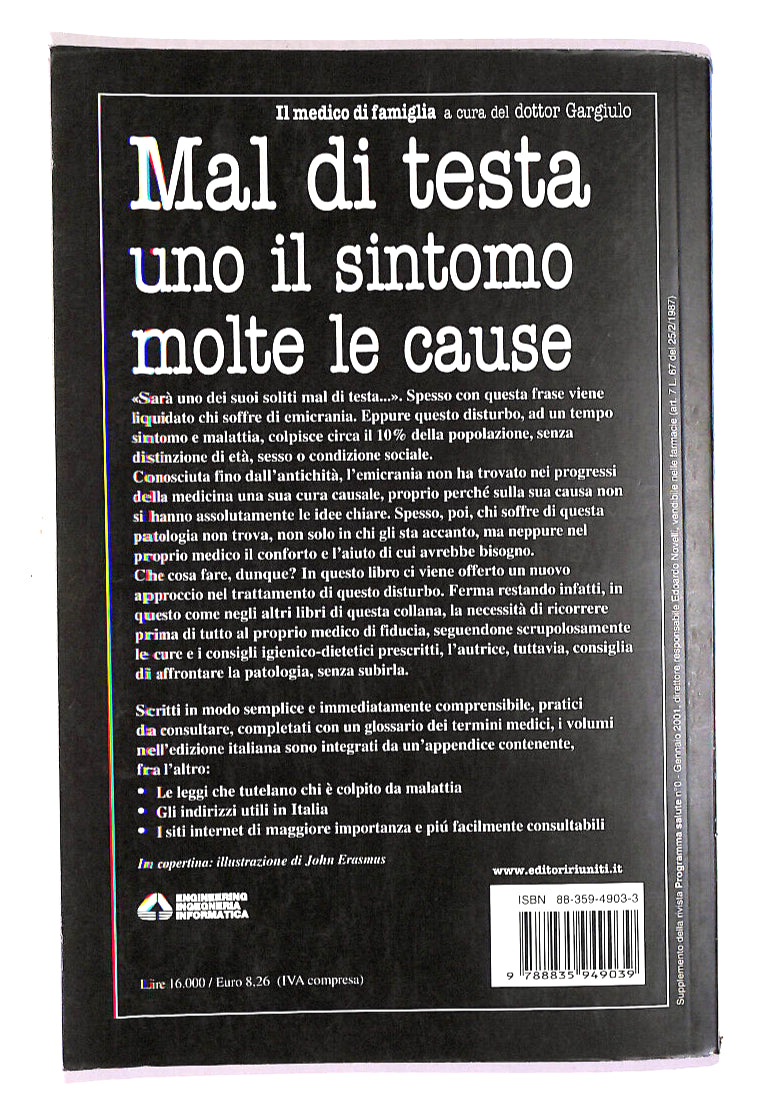 EBOND Mal Di Testa Uno Il Sintomo Molte.. Di Shirley Trickett Libro LI014762