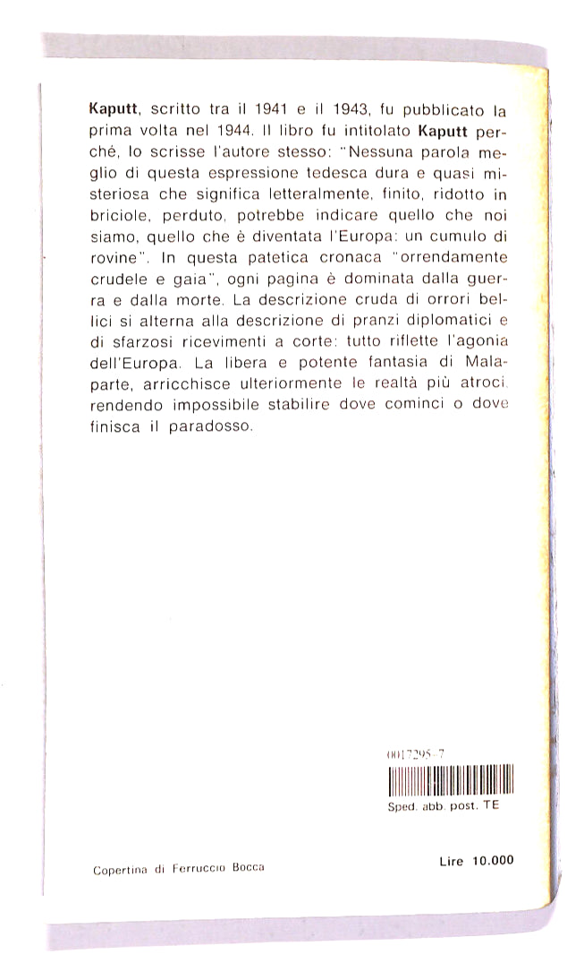 EBOND Kaput Di Curzio Malaparte Libro LI014808