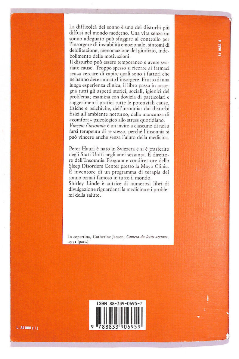 EBOND Vincere L'insonnia Di Peter Hauri e Shirley Linde Libro LI015349